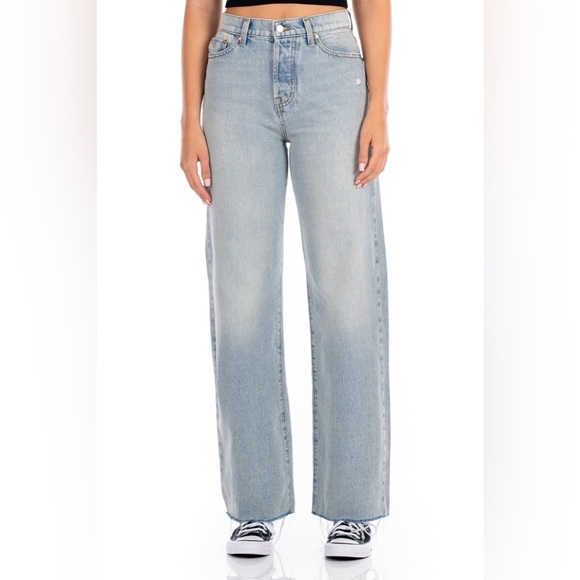 Fidelity Denim REXFORD FLEA MKT BLUE Wide Leg Button Fly Jeans/Pants | NEW/NWT👖 - Picture 1 of 12